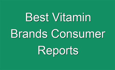 Customer Reviews of The Next Vitamins
